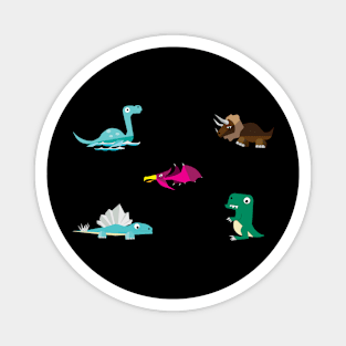 Dinosaurs Hanging Out Magnet